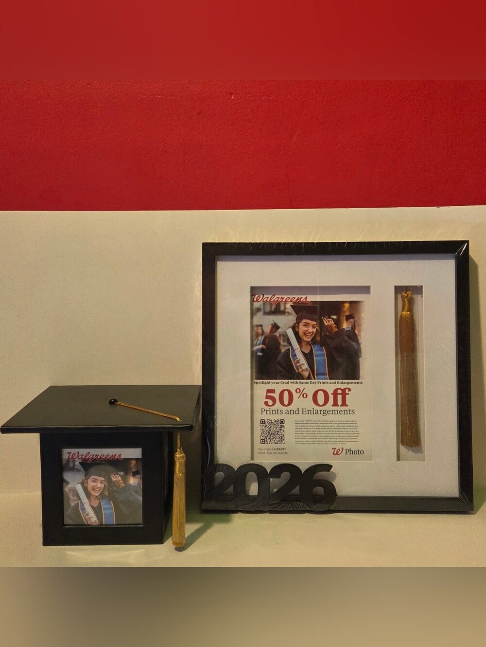 GRADUATION CAP PHOTO CUBE BOX & FRAME 2026